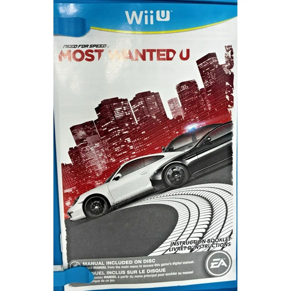 Need for Speed Most Wanted Nintendo Wii U EA 2013 Complete with Manual Tested